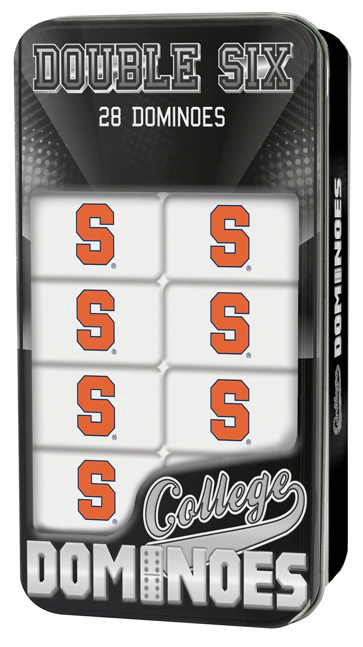 MasterPieces Officially Licensed NCAA Syracuse Orange 28 Piece Dominoes Game for Adults